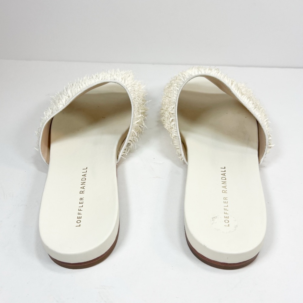 Loeffler Randall Ava Ivory Fringe Slide Sandals size 9.5 - Picture 4 of 14